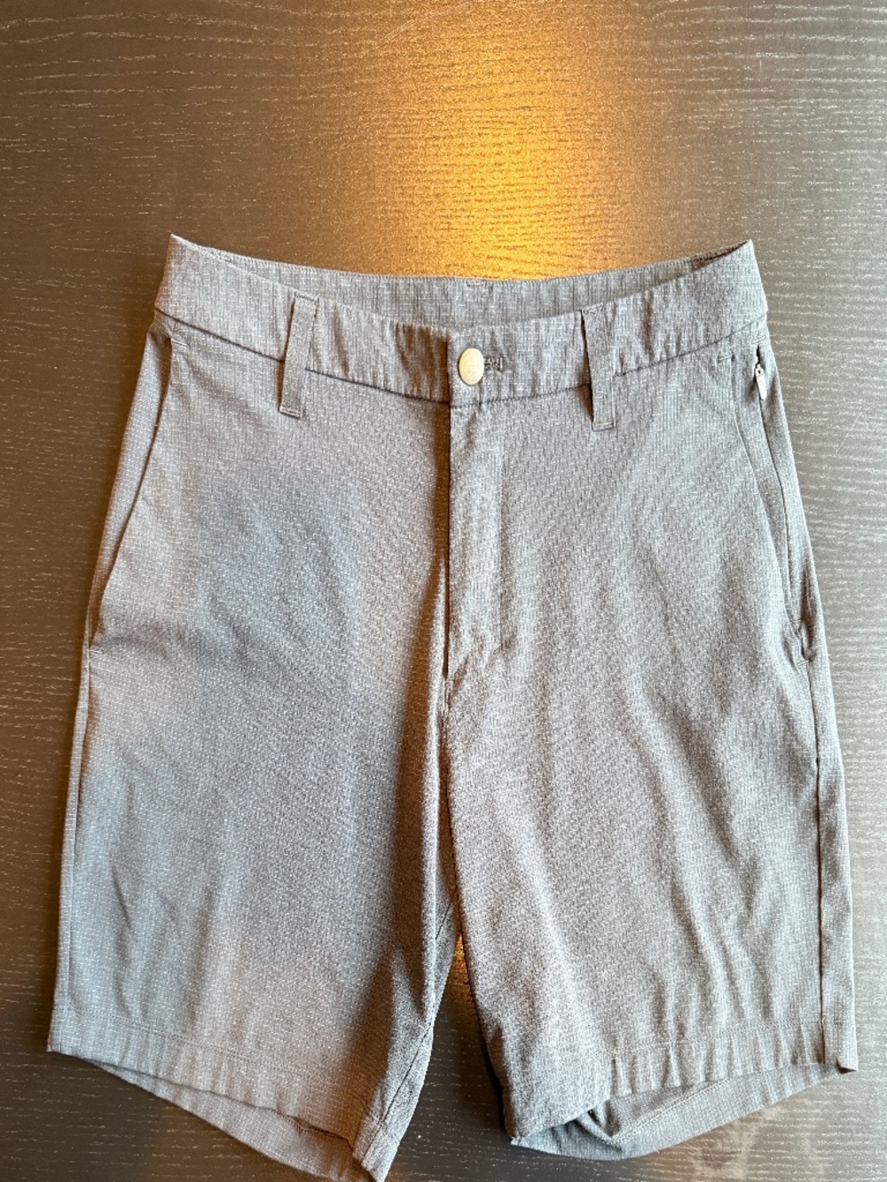 Lululemon Men’s Gray Technical Shorts Size 32 8” Inseam Golf Chino